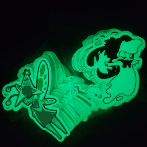 fairy and ghost glow sticker