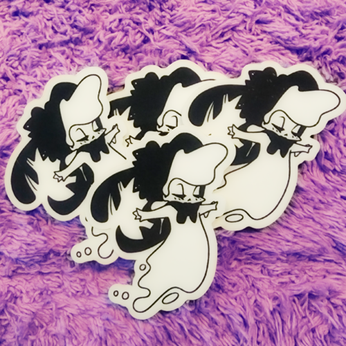 ghost glow sticker